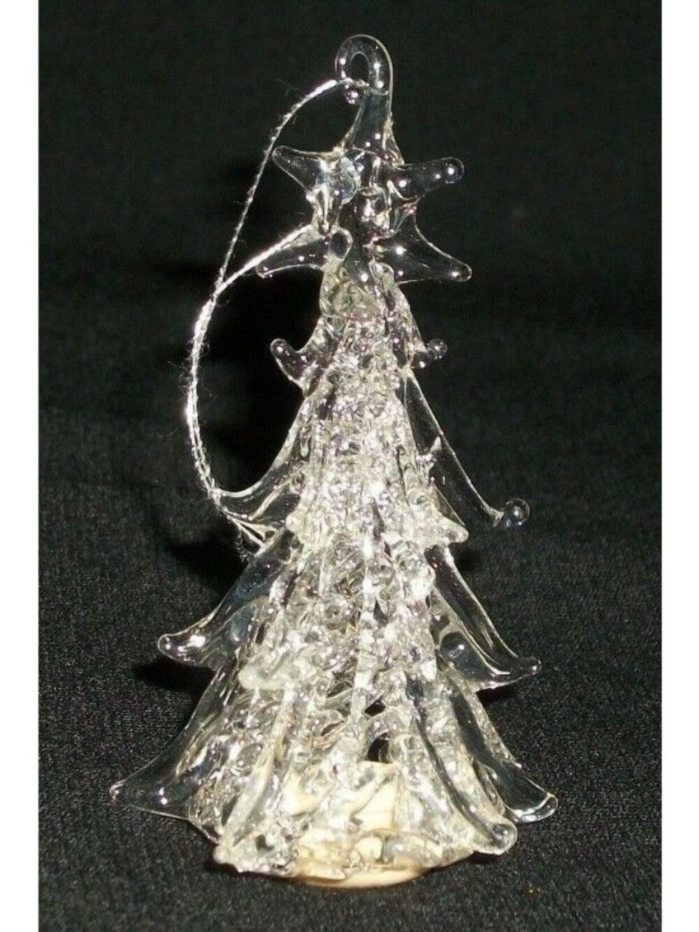 Midwest Importers Ornament Xmas Christmas Tree Clear Glass 3"